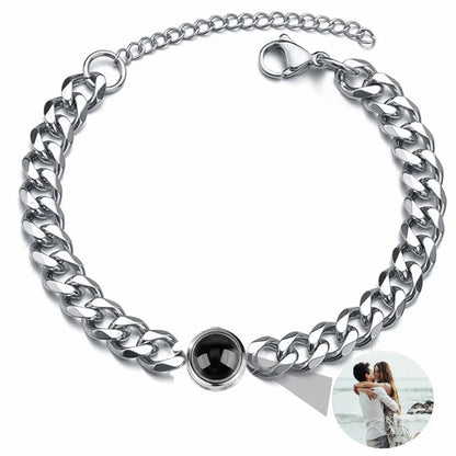 Custom Bracelet with Photo Projection (unisex) ByHeartJewelry