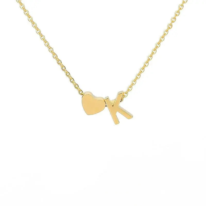 Heart necklace lifestyle shot on wedding outfit — bridesmaid gift personalized jewelry (variant view 16)