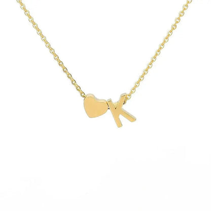 Heart necklace lifestyle shot on wedding outfit — bridesmaid gift personalized jewelry (variant view 16)