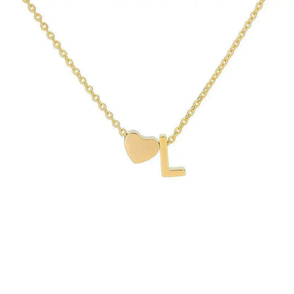 Heart necklace lifestyle shot on wedding outfit — bridesmaid gift personalized jewelry (variant view 17)