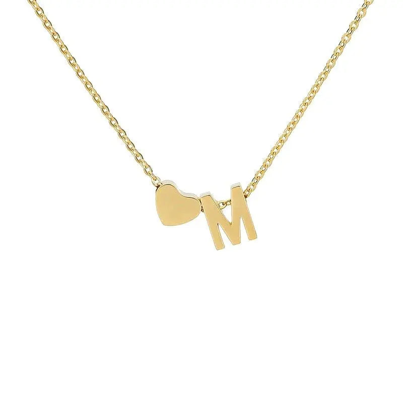 Heart necklace lifestyle shot on wedding outfit — bridesmaid gift personalized jewelry (variant view 18)