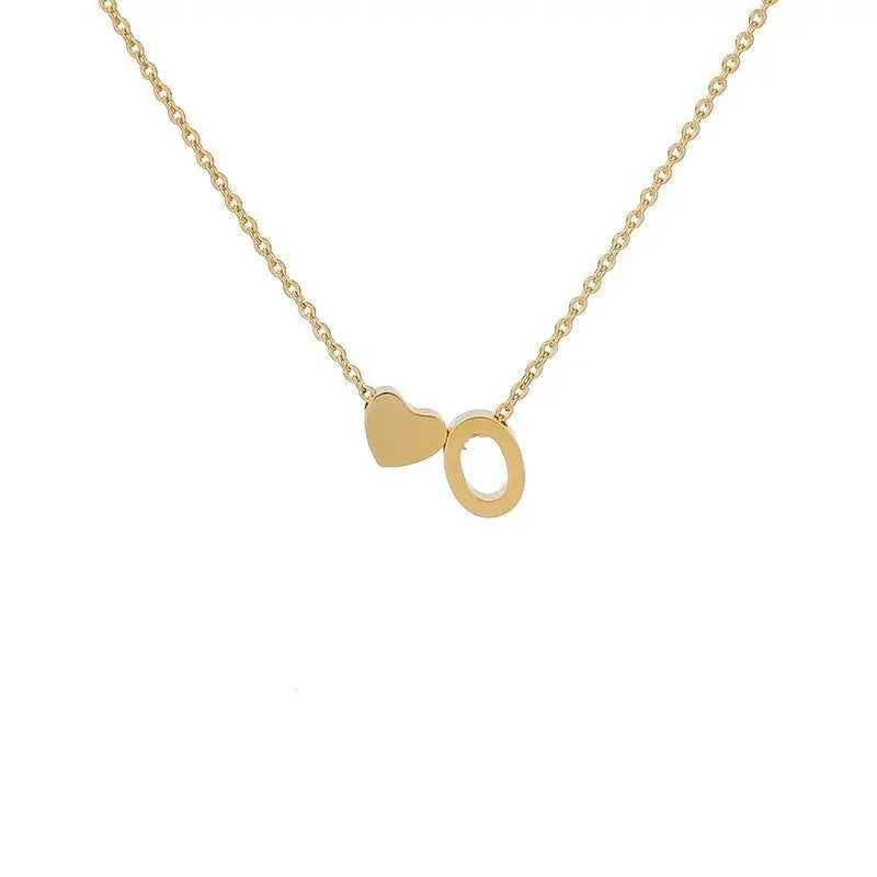 Heart necklace lifestyle shot on wedding outfit — bridesmaid gift personalized jewelry (variant view 20)