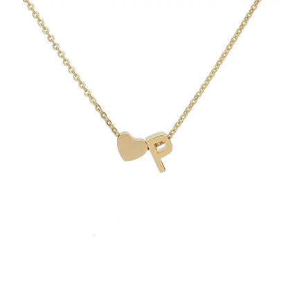 Heart necklace lifestyle shot on wedding outfit — bridesmaid gift personalized jewelry (variant view 21)