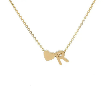 Heart necklace lifestyle shot on wedding outfit — bridesmaid gift personalized jewelry (variant view 23)
