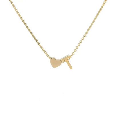 Heart necklace lifestyle shot on wedding outfit — bridesmaid gift personalized jewelry (variant view 25)