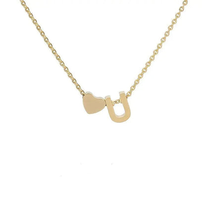 Heart necklace lifestyle shot on wedding outfit — bridesmaid gift personalized jewelry (variant view 26)
