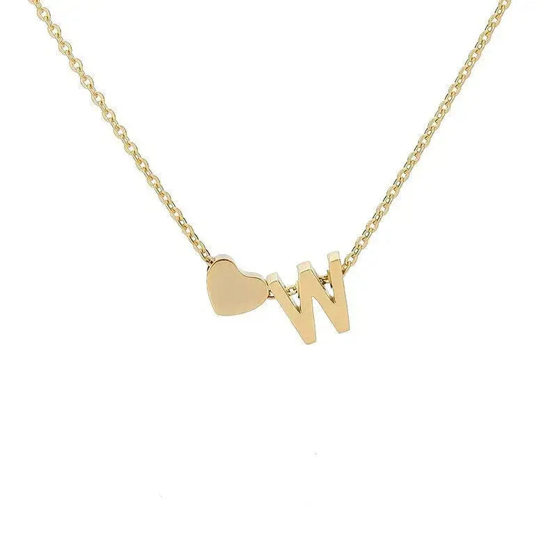 Heart necklace lifestyle shot on wedding outfit — bridesmaid gift personalized jewelry (variant view 28)
