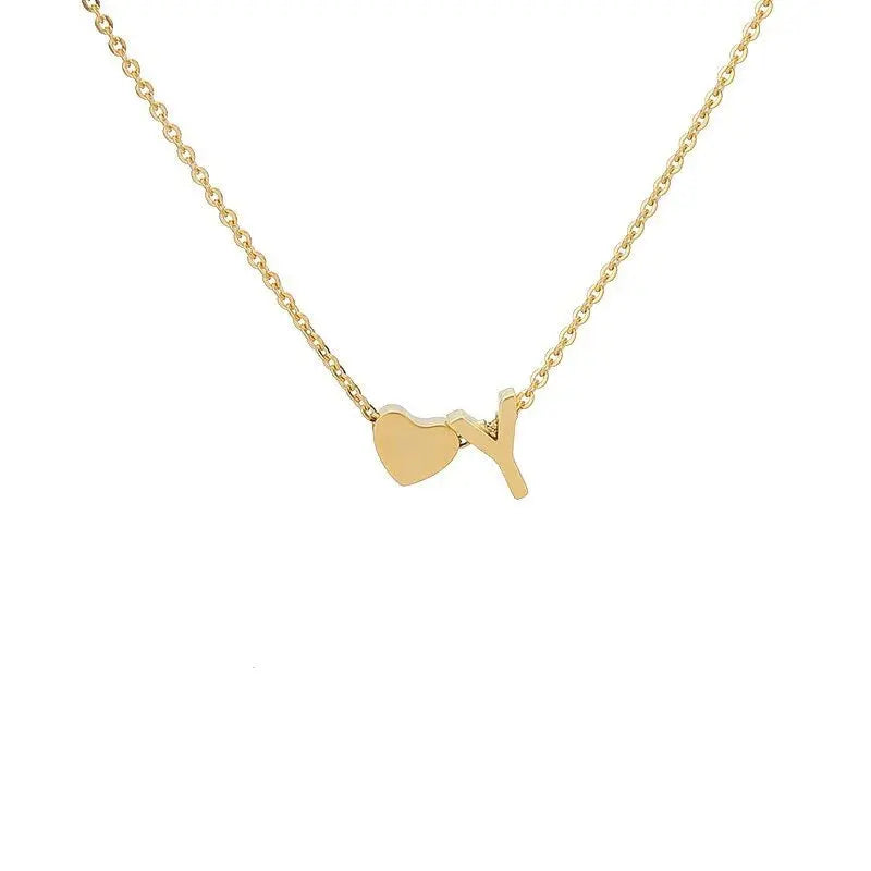 Heart necklace lifestyle shot on wedding outfit — bridesmaid gift personalized jewelry (variant view 30)
