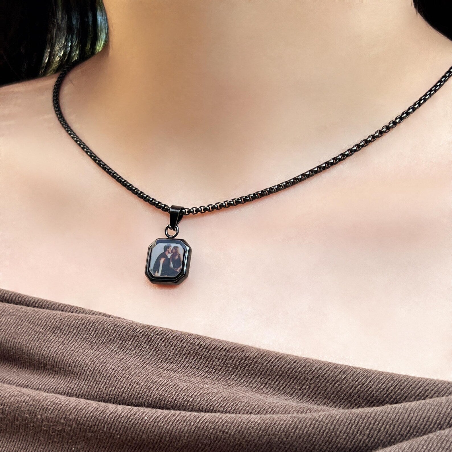 Custom Secret Photo Necklace ByHeartJewelry